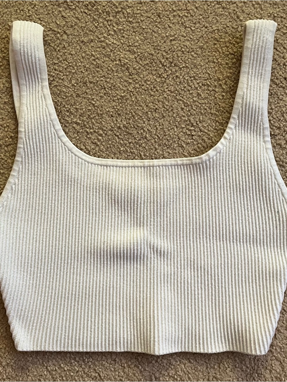 Aritzia Babaton Sculpt Knit Squareneck Cropped Tank